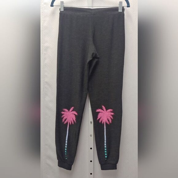 Chaser Palm Tree Lounge Sweats Sweatpants Sz XS Gray New w/o Tags - Picture 2 of 7